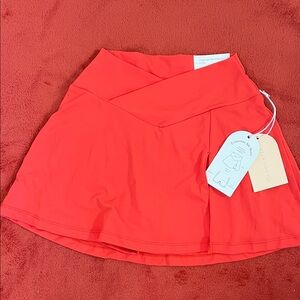 Vibrant Coral Women's Skort
